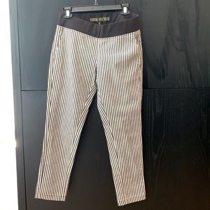 NWT Black & White Striped Pull on Pants